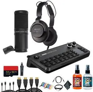 RODECaster Video All-in-One Production Console + Studio Headphones + Microphone + More