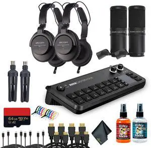 RODECaster Video All-in-One Production Console + Studio Headphones + Microphone + More