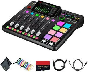RODE RODECaster Pro II + 64GB Micro SD Memory Card + More (Bundle)