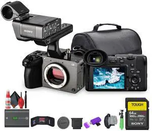 Sony FX2 Cinema Camera Kit w/ XLR Handle  Dual XLR Audio, Full-Frame 4K + More