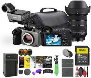 Sony FX2 Cinema Camera Kit w/ XLR Handle  Dual XLR Audio, Full-Frame 4K + More
