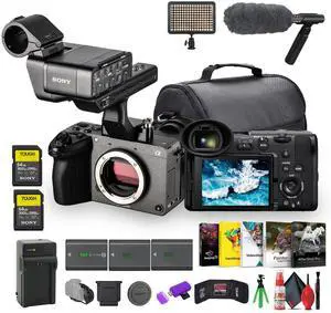 Sony FX2 Cinema Camera Kit w/ XLR Handle  Dual XLR Audio, Full-Frame 4K + Pro Mic + More