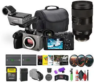 Sony FX2 Cinema Camera Kit w/ XLR Handle  Dual XLR Audio, Full-Frame 4K + More