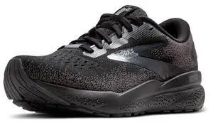 Brooks Men's Ghost 16 GTX Waterproof Neutral Running Shoe - Black/Black/Ebony - 7 Medium
