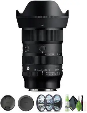 Sigma 17-40mm f/1.8 DC Art Lens (L-Mount) Bundle 2