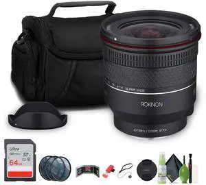 Rokinon AF 14-24mm f/2.8 (Sony E), 64GB Extreme PRO UHS-I SDXC Memory Card