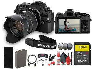OM SYSTEM OM-5 Mirrorless Camera with 12-45mm f/4 PRO Lens Bundle
