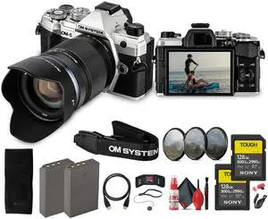 OM SYSTEM OM-5 Mirrorless Camera with 14-150mm f/4-5.6 II Lens Bundle