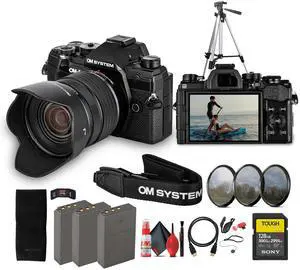 OM SYSTEM OM-5 Mirrorless Camera with 12-45mm f/4 PRO Lens Bundle