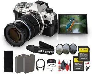 OM SYSTEM OM-5 Mirrorless Camera with 12-45mm f/4 PRO Lens Bundle
