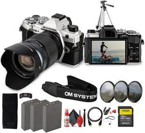 OM SYSTEM OM-5 Mirrorless Camera with 14-150mm f/4-5.6 II Lens Bundle