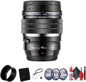 Olympus M.Zuiko Digital ED 45mm f/1.2 PRO Lens Bundle