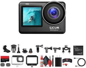 SJCAM SJ10 Pro Dual Screen Action Camera Bundle