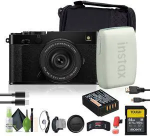 FUJIFILM X-E5 Mirrorless Digital Camera with XF 23mm f/2.8 Lens (Black), Printer - Green