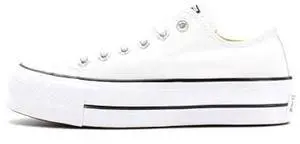 Converse Women's Chuck Taylor All Star Lift Sneakers, White/Black/White, 10 Medium US