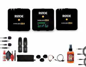 Rode Wireless GO II 2-Person Compact Digital Wireless Microphone System/Recorder + More