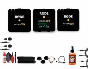 Rode Wireless GO II 2-Person Compact Digital Wireless Microphone System/Recorder + More