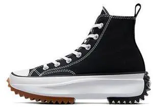 Converse Run Star Hike Hi Sneakers, Black/White/Gum, 9.5 US Women/8 US Men