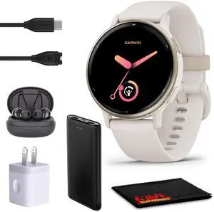 Garmin Vivoactive 5 Fitness Tracker Smart Watch For Women & Men - Ivory Case
