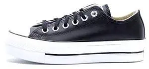 Converse Women's Chuck Taylor All Star Lift Clean Sneaker, Black/Black/White, 6
