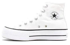 Converse Women's Chuck Taylor All Star Lift High Top Sneakers, White/Black/White, 5 Medium US