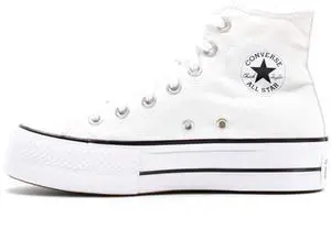 Converse Women's Chuck Taylor All Star Lift Clean Sneaker, White/Black/White, 7.5