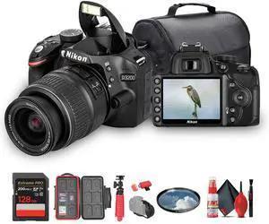 Nikon D3200 DSLR Camera with 18-55mm VR Lens 24.2MP, Full HD 1080p Video + More (Bundle)