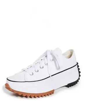 Converse Run Star Hike Hi Sneakers, Black/White/Gum, 11.5 US Women/10 US Men