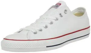 Converse Men's Chuck Taylor All Star Core Ox Optical White Sneaker Men's 9, Women's 11Medium