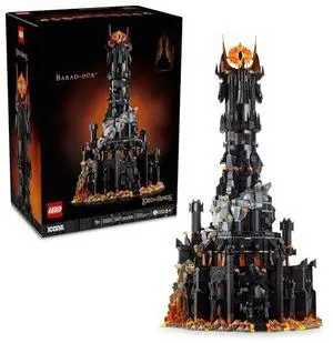 LEGO Icons Lord of The Rings Barad-dûr Building Set for Adults - Lord of The Rings Collectible for Fans - Includes 6 Minifigures - Gift for Men and Women - 10333