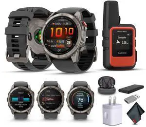 Garmin Fenix 8 Pro  51 mm, AMOLED, Sapphire, Titanium with Graphite/Black Silicone Band