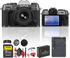 Fujifilm X-T50 Mirrorless Camera with 16-50mm f/2.8-4.8 Lens (Charcoal) Bundle