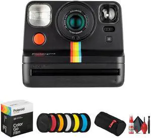 Polaroid Now+ i-Type Instant Camera (Black) Bundle