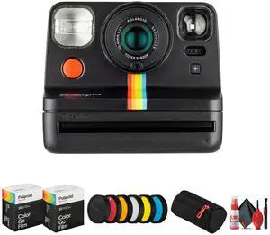 Polaroid Now+ i-Type Instant Camera (Black) Bundle