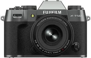 Fujifilm X-T50 Mirrorless Digital Camera XF16-50mmF2.8-4.8 R LM WR Lens Kit - Charcoal Silver