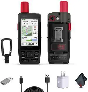 Garmin GPSMAP H1i Plus, Premium GPS Handheld Navigator with inReach Plus Technology to Share Texts, Photos, Voice Memos and SOS Off-Grid, Touchscreen and Buttons, Long Battery Life, Preloaded Maps
