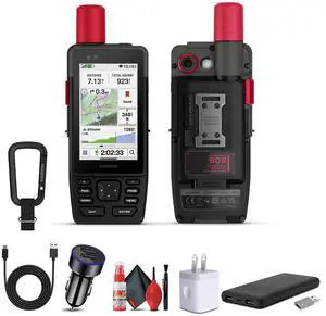 Garmin GPSMAP H1i Plus, Premium GPS Handheld Navigator with inReach Plus Technology to Share Texts, Photos, Voice Memos and SOS Off-Grid, Touchscreen and Buttons, Long Battery Life, Preloaded Maps