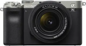 Sony Alpha 7C Full-Frame Compact Mirrorless Camera Kit - Silver (ILCE7CL/S)