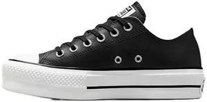 Converse Chuck Taylor All Star Lift Clean -Ox Women's Platform Sneakers, Black, 5 AU