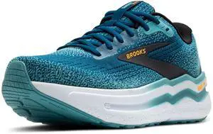 Brooks Mens Ghost Max 2 Neutral Running & Walking Shoe - Moroccan Blue/Aqua/Orange Pop - 12.5 Medium