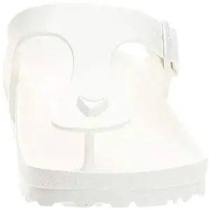 BIRKENSTOCK Unisex Gizeh Essentials EVA Sandals, White, 39 R EU, 8-8.5 Women/6-6.5 Men M US