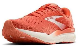 Brooks Womens Ghost 16 Neutral Running Shoe - Coral/Desert Flower/Coconut - 8.5 Medium