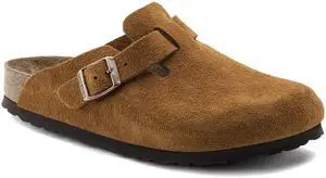 Birkenstock Men's Boston Soft Footbed Clogs, Mink, Brown, 10 Medium US