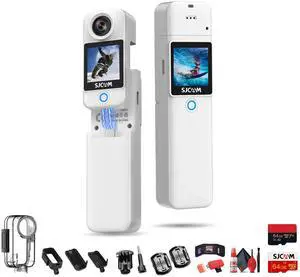 SJCAM C300 4K Dual Touchscreen Action Camera Bundle