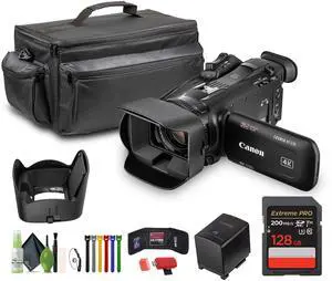 Canon LEGRIA HF G70 PAL UHD 4K Camcorder + 128GB Memory Card + Cleaning kit + More