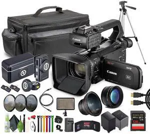 Canon XA75 PAL 4K UHD / 25p Camcorder + + 128GB Memory Card + More