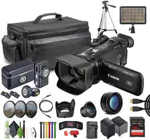 Canon LEGRIA HF G70 PAL UHD 4K Camcorder + 128GB Memory Card + Filter Kit + More