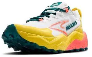 Brooks Womens Caldera 8 Ultra Trail Running Shoe - Almond Peach/Falcon/Coconut - 6.5 Medium Brooks Womens Caldera 8 Ultra Trail Running Shoe - Almond Peach/Falcon/Coconut - 6.5 Medium