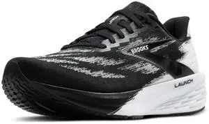 Brooks Mens Launch 11 Neutral Running Shoe - Black/White - 8 Medium