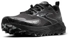 Brooks Womens Cascadia 18 Mountain Trail Running Shoe - Black/Blackened Pearl/Grey - 6.5 Medium